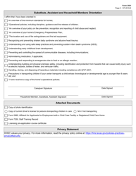 Form 2551 Licensed and Registered Home: Caregivers, Assistants, Substitutes and Household Members Information Record - Texas, Page 2