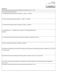 Form 2715 Certification of Need for Psychoactive Medication Treatment - Texas, Page 2