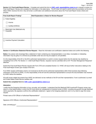 Form 2703 Eligible Hospital Audit Report Response - Texas, Page 2