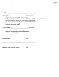 Form 2802 Youth Empowerment Services (Yes) Notice of Participant Rights and Responsibilities - Texas, Page 3