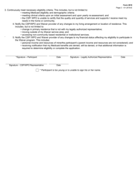 Form 2810 Youth Empowerment Services (Yes) Waiver - Participant Agreement - Texas, Page 2