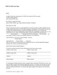 Document preview: Form 2800 Notice of Denial - Eligibility - Texas