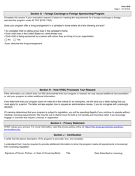 Form 2839 Program of Limited Duration Request for Exemption From Child Care Licensing Regulation - Texas, Page 3