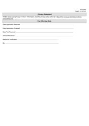 Form 2919 Request for a Registration Permit - Texas, Page 6