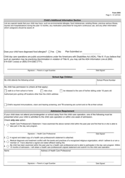 Form 2935 Admission Information - Texas, Page 3