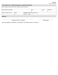 Form 2937 Child Care Licensing Waiver/Variance Request - Texas, Page 2