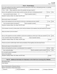 Form 2960 Application for a License to Operate a Residential Child Care Facility - Texas, Page 3