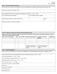 Form 2982 Personal History Statement - Texas, Page 3