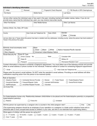 Form 2971 Child Care Licensing Request for Background Check - Texas, Page 2