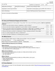 Form 3015 Application for a Child-Care Administrator License or a Child-Placing Agency Administrator License - Texas, Page 4