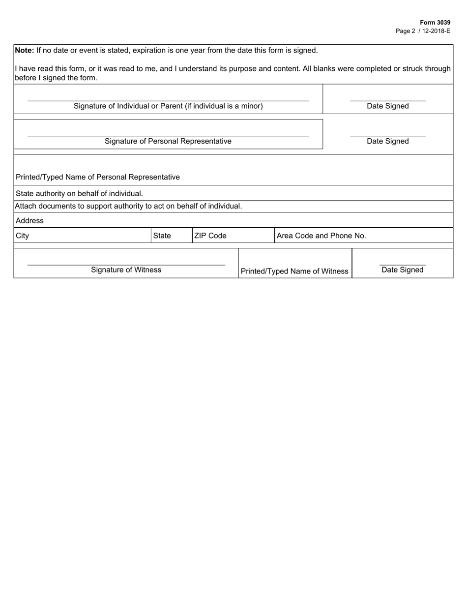 Form 3039 Fill Out Sign Online And Download Fillable Pdf Texas Templateroller 8498