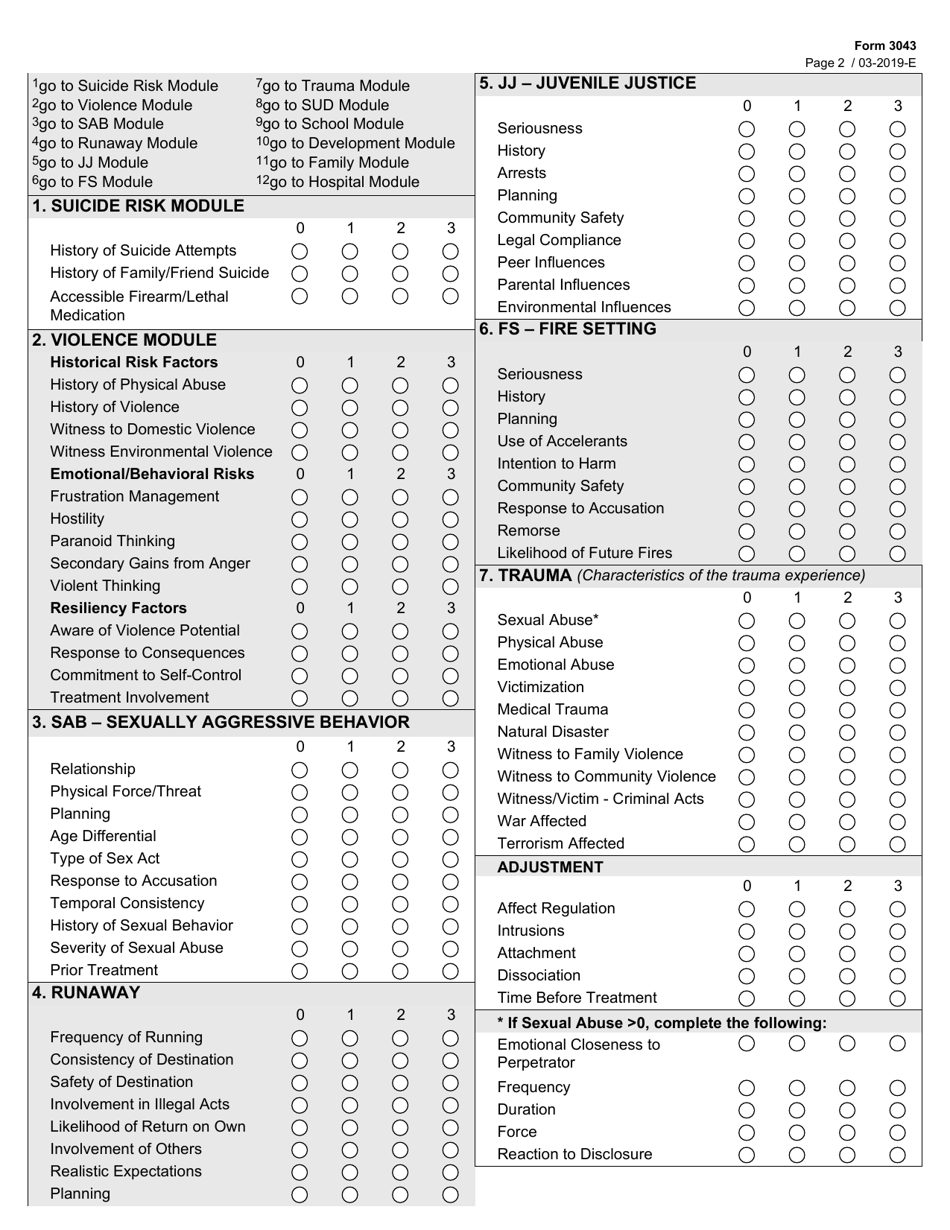 Form 3043 - Fill Out, Sign Online and Download Fillable PDF, Texas ...