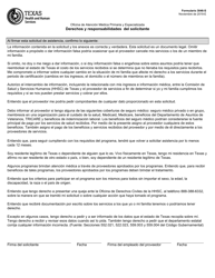 Document preview: Formulario 3046-S Oficina De Atencion Medica Primaria Y Especializada Derechos Y Responsabilidades Del Solicitante - Texas (Spanish)
