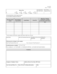 Form 3049 Office of Primary and Specialty Health (Opsh) Employment Verification - Texas, Page 2