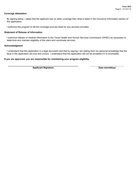 Form 3033 Hemophilia Assistance Program Application - Texas, Page 6