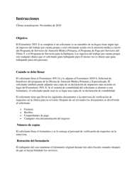 Instrucciones para Formulario 3051-S Oficina De Atencion Medica Primaria Y Especializada Declaracion De Ingresos De Trabajo Por Cuenta Propia - Texas (Spanish)