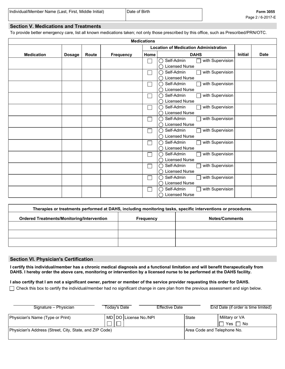 Form 3055 - Fill Out, Sign Online and Download Fillable PDF, Texas ...