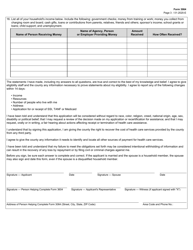 Form 3064 Application for Health Care Assistance - Texas, Page 3