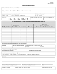 Form 3084 Employment Verification - Texas, Page 2