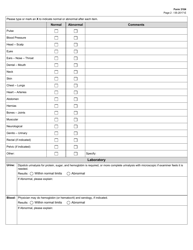 Form 3104 General Physical Examination Report - Texas, Page 2