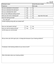 Form 3105 Comprehensive Rehabilitation Services Hearing Evaluation Report - Texas, Page 2