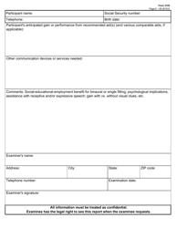 Form 3105 Comprehensive Rehabilitation Services Hearing Evaluation Report - Texas, Page 9