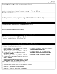 Form 3112 Cancer Disability Medical Report - Texas, Page 2
