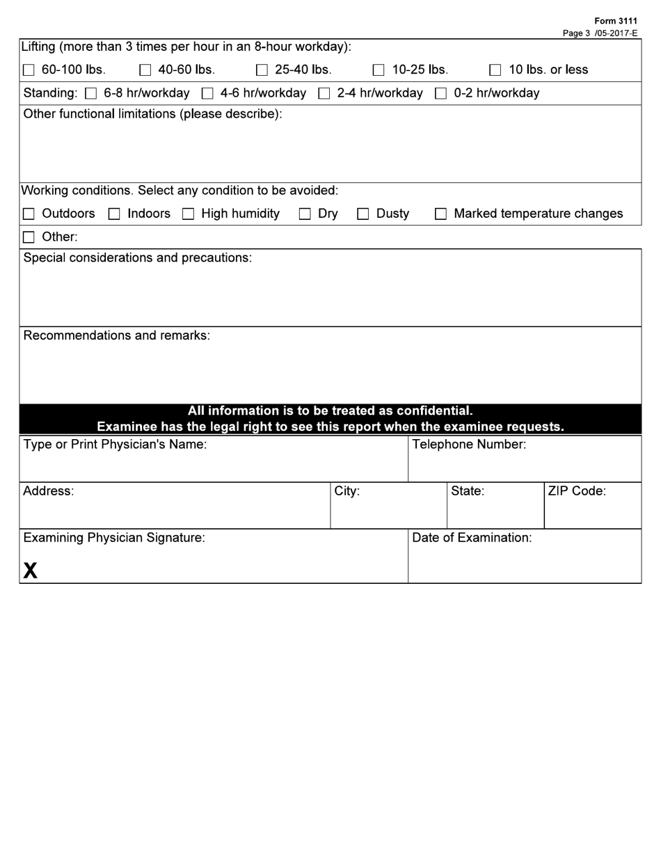 Form 3111 End-Stage Renal Disease Evaluation - Texas, Page 3