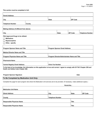 Form 3203 Narcotic/Opioid Treatment Program Application - Texas, Page 3