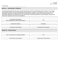 Form 3204 End Stage Renal Disease Facility License Application - Texas, Page 4