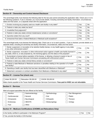 Form 3210 Ambulatory Surgical Center License Application - Texas, Page 2