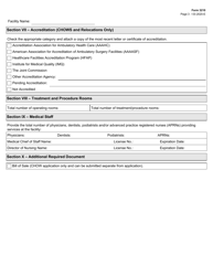 Form 3210 Ambulatory Surgical Center License Application - Texas, Page 3
