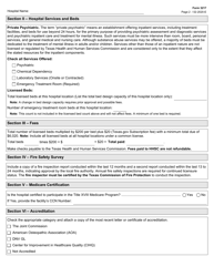 Form 3217 Psychiatric Hospital License Renewal Application - Texas, Page 2