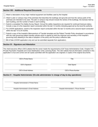 Form 3216 Psychiatric Hospital License Application - Texas, Page 4