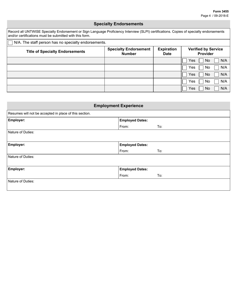 Form 3455 - Fill Out, Sign Online and Download Fillable PDF, Texas ...