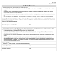 Form 3455 Provider Staff Information - Texas, Page 5