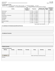 Form 3596 Personal Assistance Services (Pas)/Habilitation Plan - Texas, Page 5