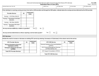 Form 3608 Individual Plan of Care (Ipc) - Texas, Page 3