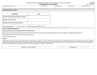 Form 3608 Individual Plan of Care (Ipc) - Texas, Page 4