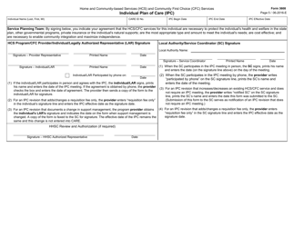 Form 3608 Individual Plan of Care (Ipc) - Texas, Page 5