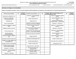 Formulario 3608-S Plan Individual De Servicios (Ipc) - Texas (Spanish), Page 2