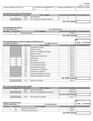 Form 3621 Individual Plan of Care - Texas, Page 2