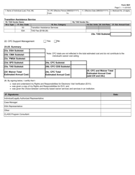 Form 3621 Individual Plan of Care - Texas, Page 3