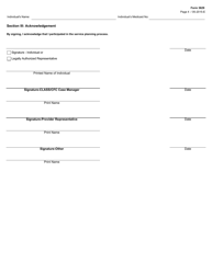Form 3629 Individual Program Plan Addendum - Texas, Page 4