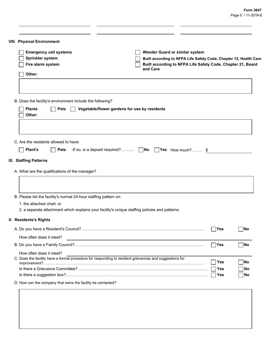 Form 3647 - Fill Out, Sign Online and Download Fillable PDF, Texas ...