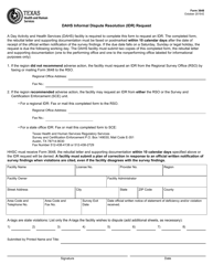 Form 3648 Download Fillable PDF or Fill Online Dahs Informal Dispute ...
