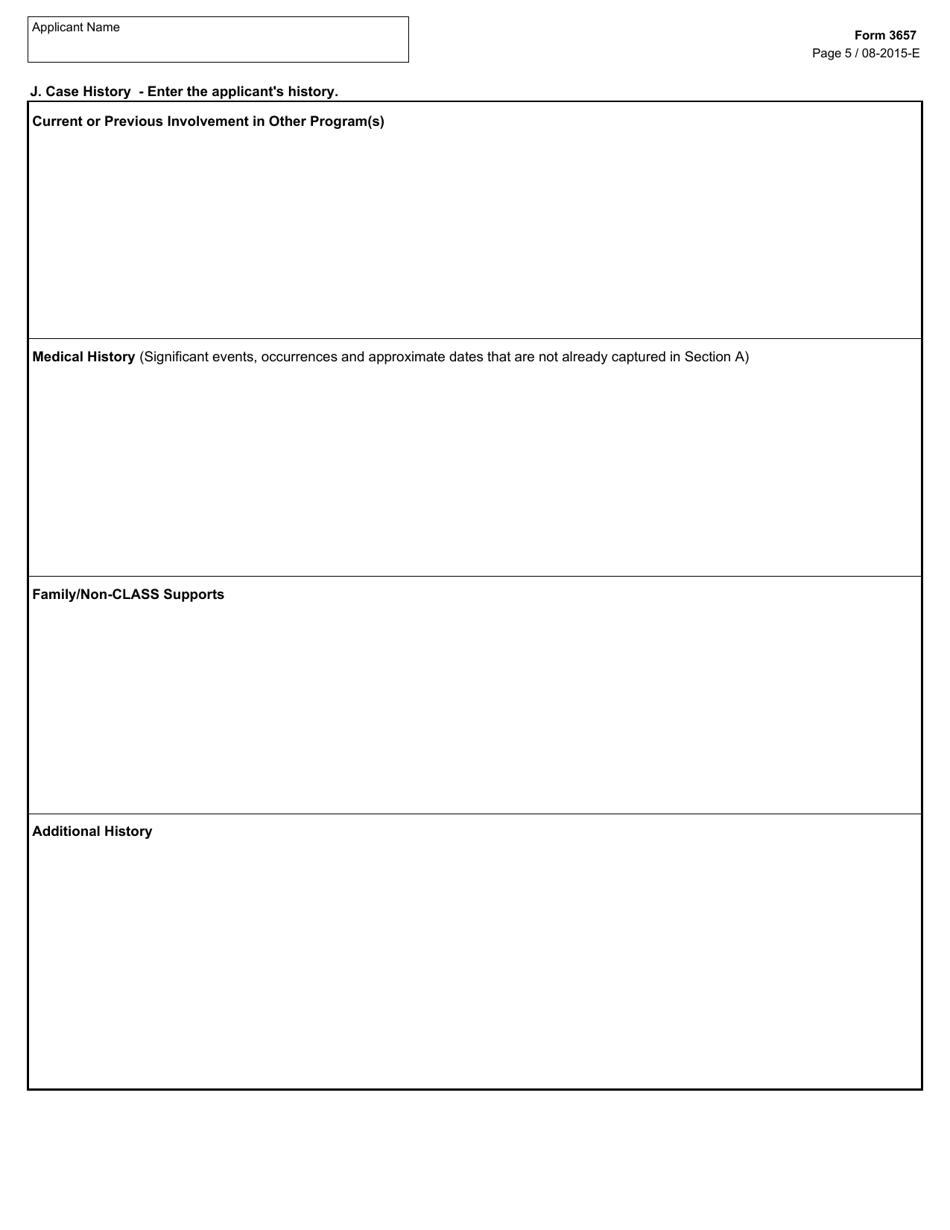 Form 3657 Pre-enrollment Assessment - Texas, Page 5
