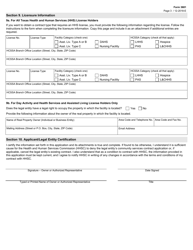 Form 3681 Community Services Contract Application - Texas, Page 3