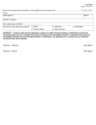Form 3681-B Addendum B Community Services Contract Application - Adult Foster Care Provider Questionnaire - Texas, Page 6