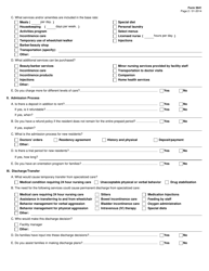 Form 3641 Alzheimer&#039;s Assisted Living Disclosure Statement - Texas, Page 2